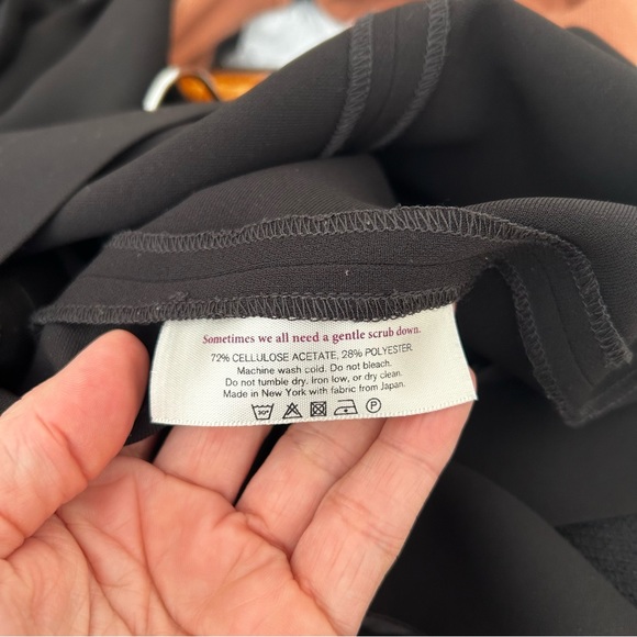 M.M. Lafleur Sz 2 The Sarah Crepe Black Sheath Dress - Picture 7 of 9